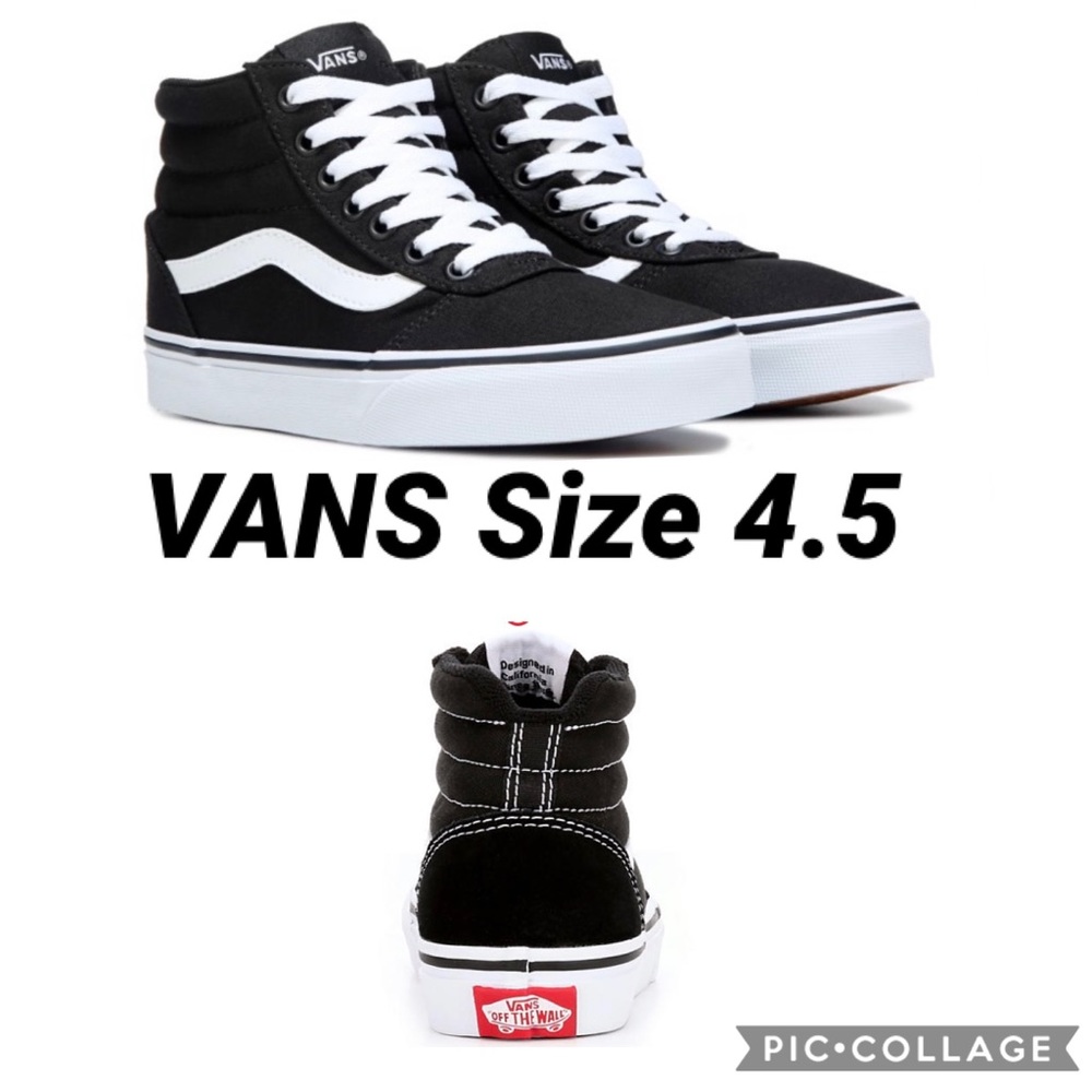 Black suede high top VANS TV $45